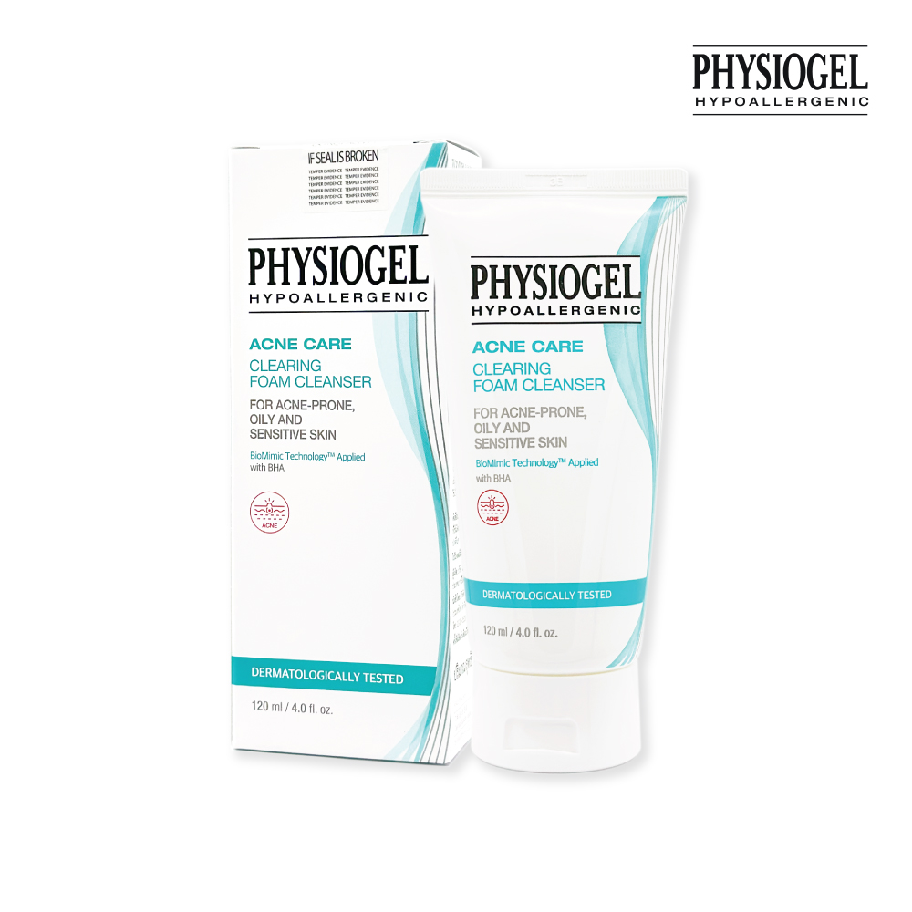 PHYSIOGEL ACNE CARE CLEARING FOAM CLEANSER 120 ML