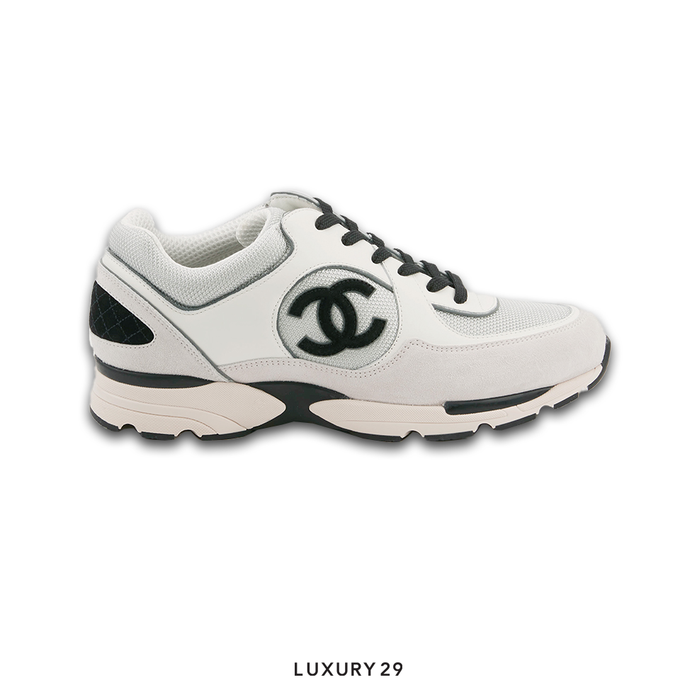 Chanel store transparent trainers