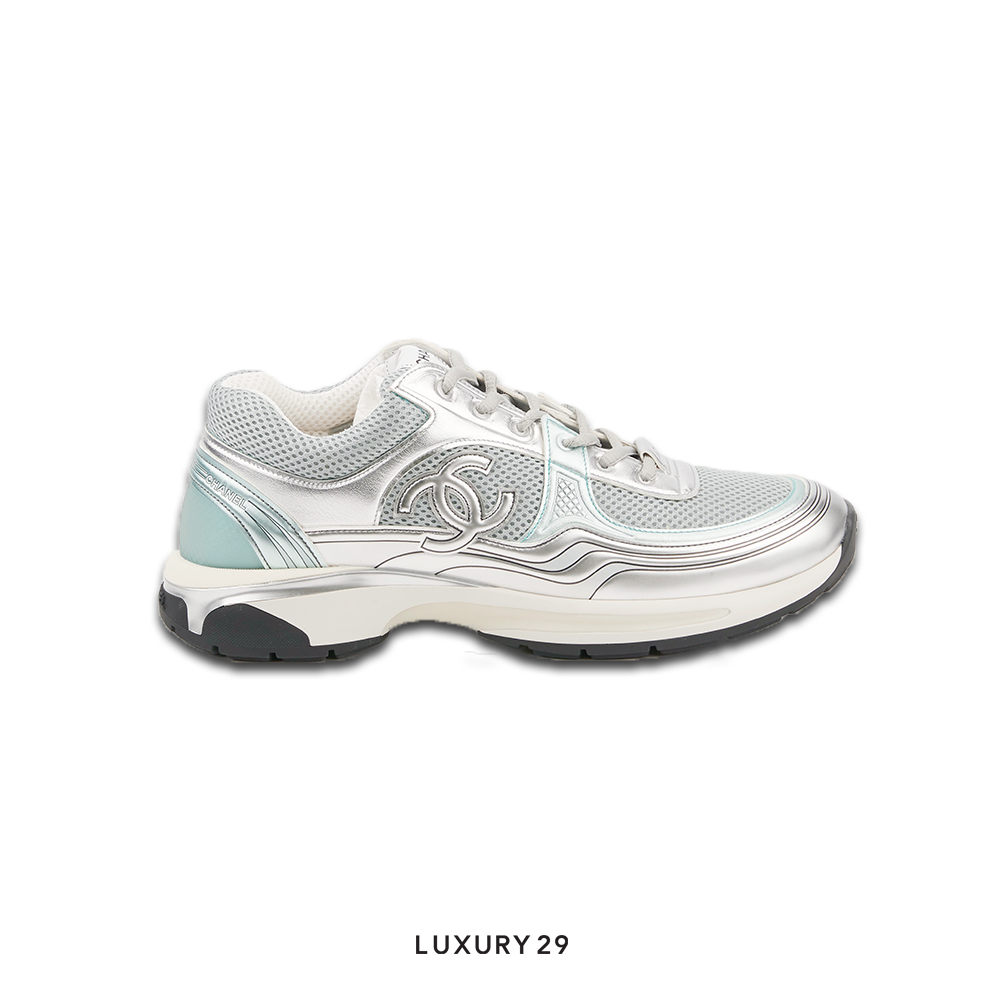 Grey chanel trainers clearance