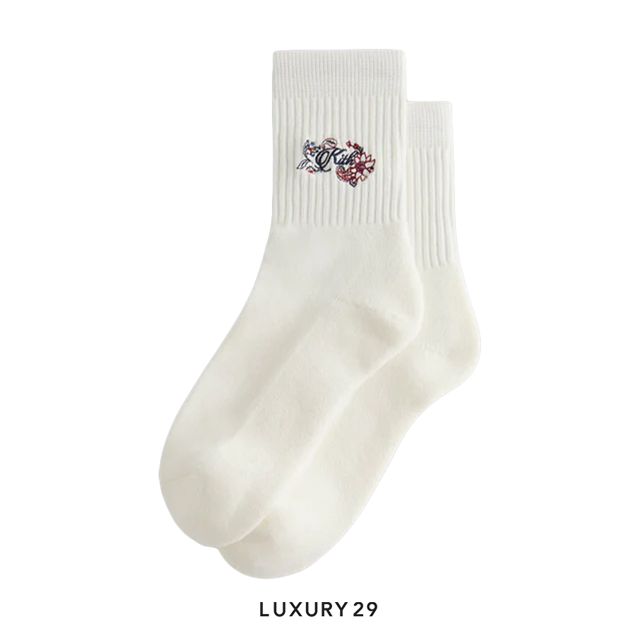 Kith Paisley Embroidery Mid Length Crew Socks