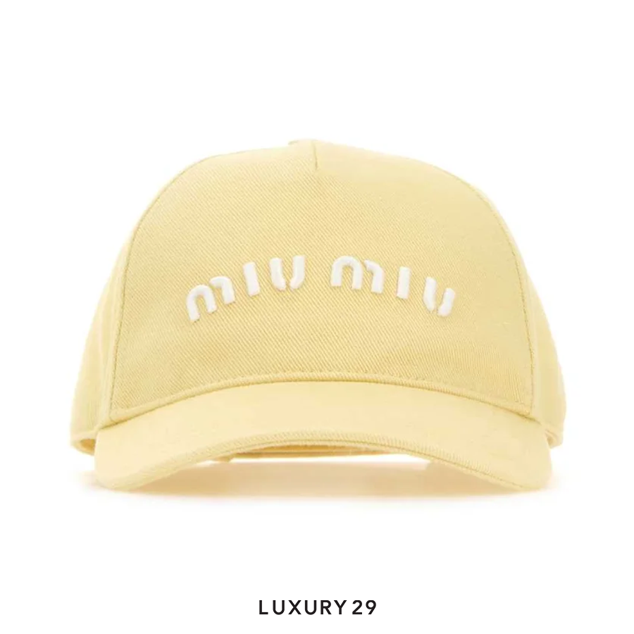 帽子 [miumiu] Drill baseball cap - BLACK Black Drill Baseball Cap | Miu Miu