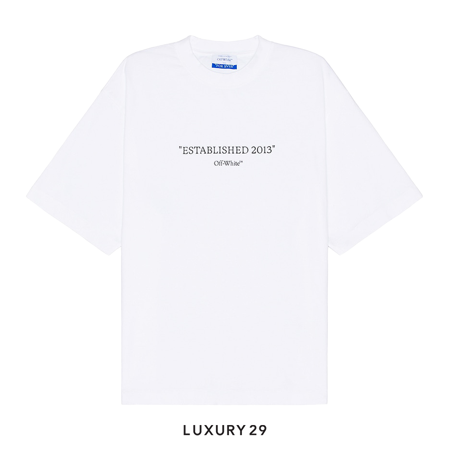 Off-White Cotton Est' 13 Tee