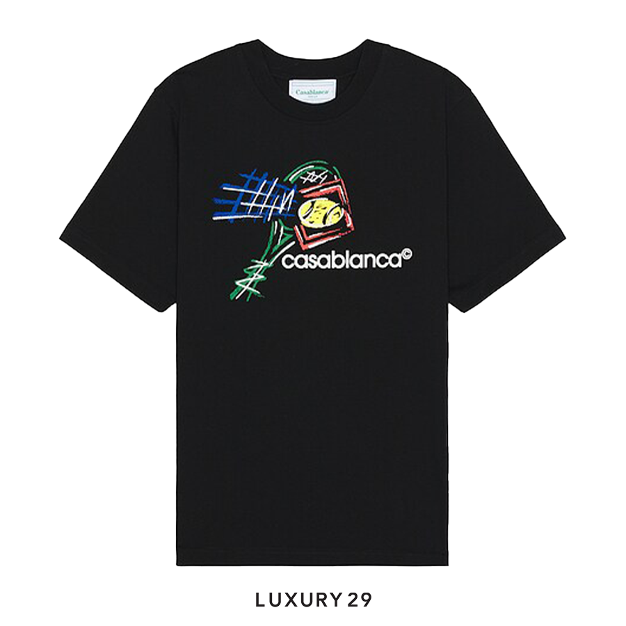 【CASABLANCA】CROQUIS DE TENNIS EMBROIDEREDパーカー Official Casablanca Croquis De Tennis Shirts, hoodie