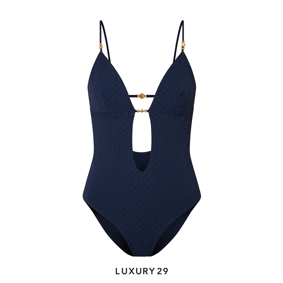 限定品【LOUIS VUITTON】Open-Back LV Pin One-Piece Swimsuit Open-Back LV Pin One-Piece Swimsuit - Ready-to-Wear | LOUIS