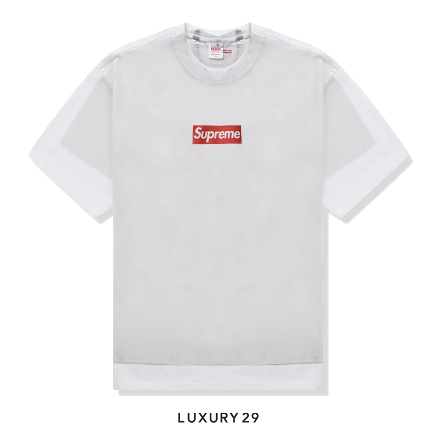 新品 Supreme x Maison Box Logo Tee White M Supreme x MM6 Maison Margiela Box Logo T-shirt | White