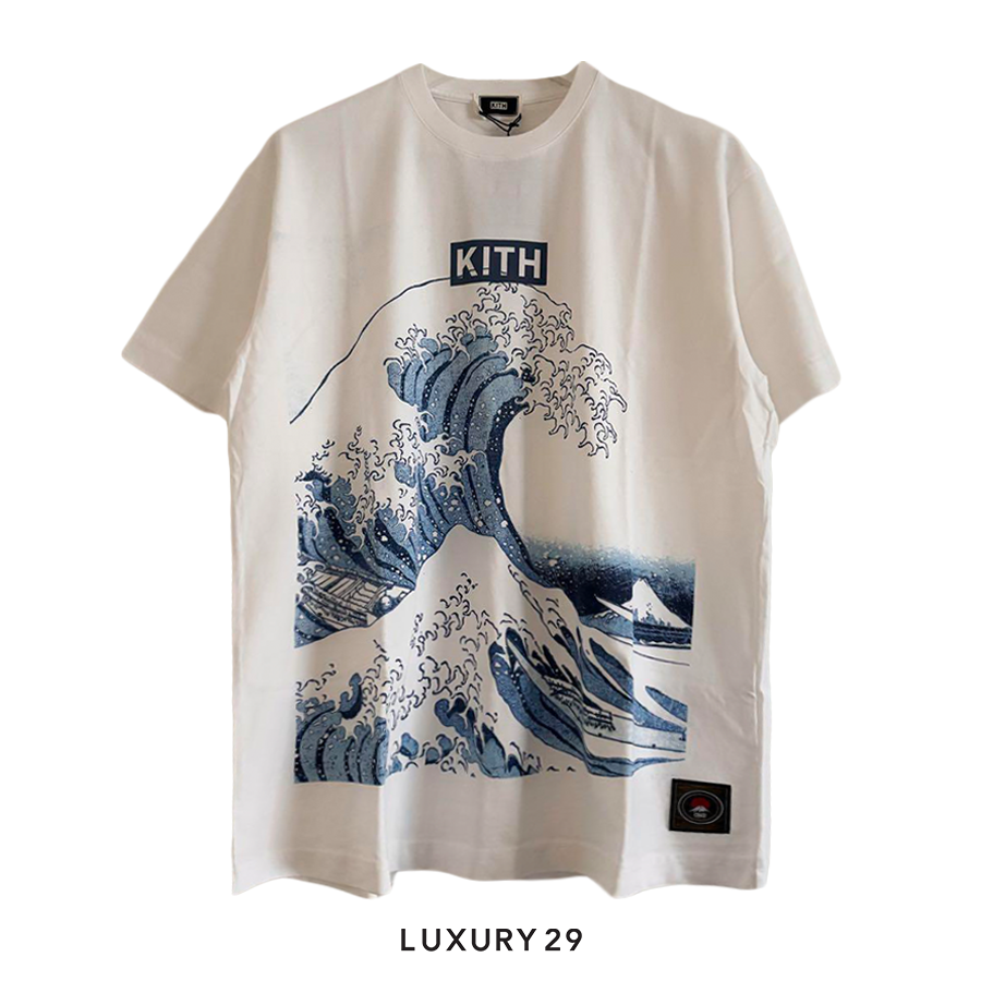 Kith Tokyo Great Wave Vintage Tee White