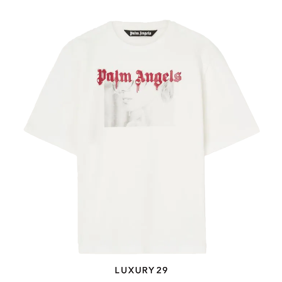 【関税無・国内発】 Palm Angels / Angel Pencil T-Shirt Palm Angels Angel Pencil T-shirt Ora Offwhite - Beachim