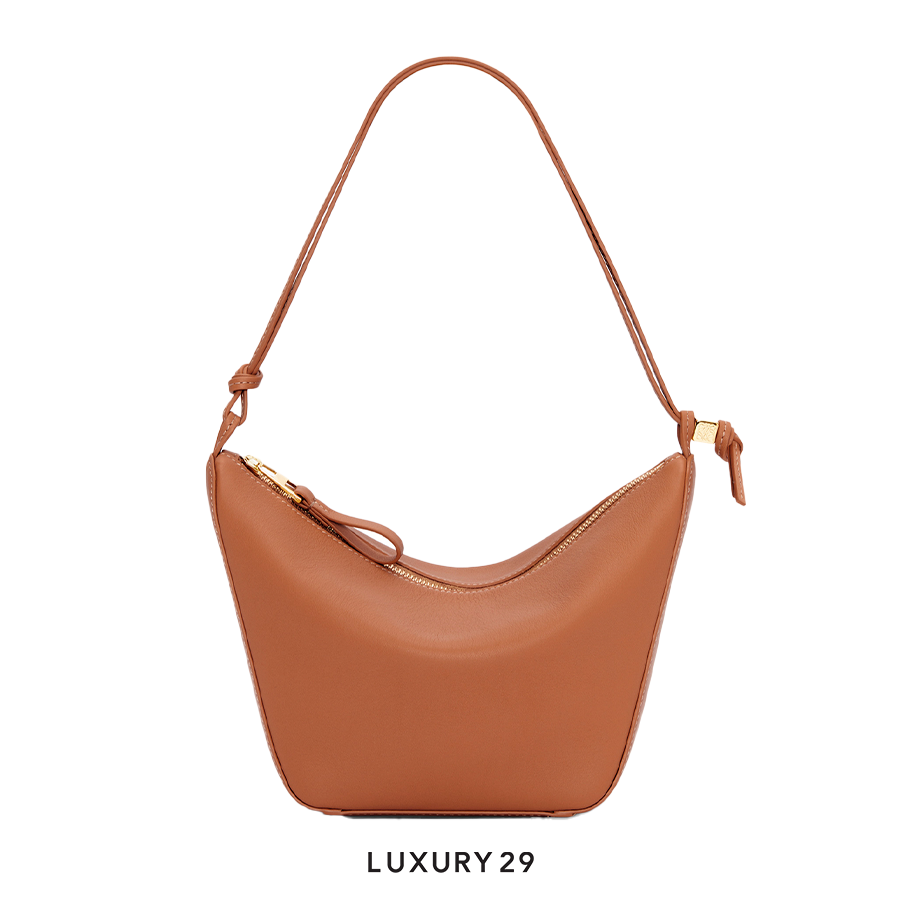 Loewe Mini Hammock Hobo Bag in Classic Calfskin Tan