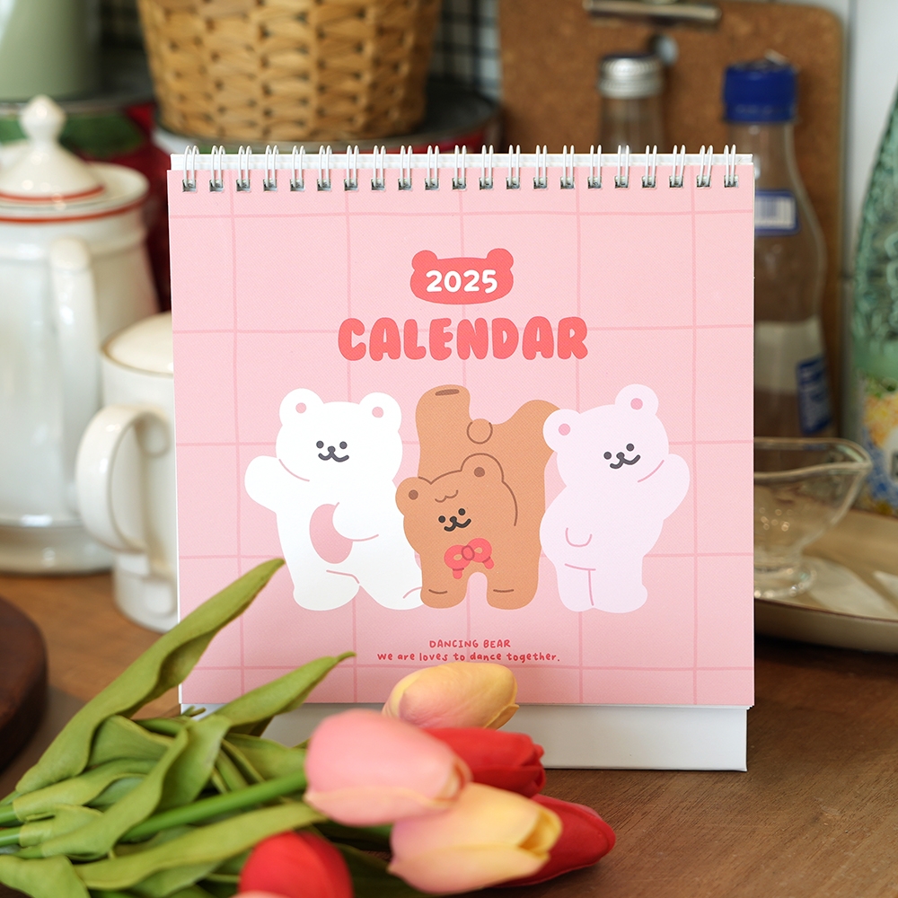 2025 Dancing Bear Desk Calendar