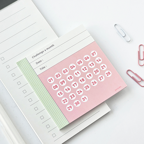 Simple Goal Monthly Habit Memo