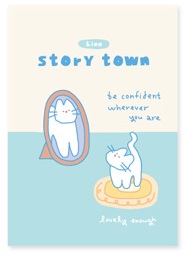 Storytown Afternoon Line Notebook A5 - 09 Cat In The Mirror