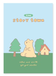 Storytown Afternoon Line Notebook A5 - 10 Forest Bear