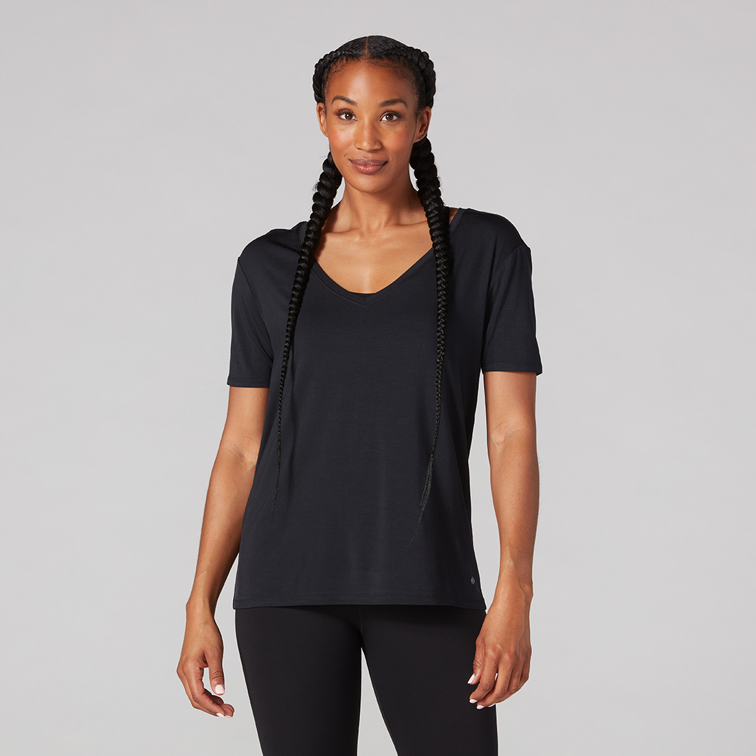 Everyday V-Neck Tee Ebony | Small