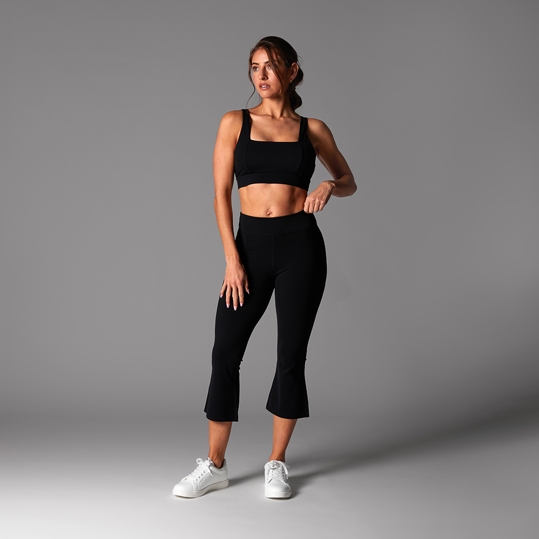 Tavi Bottoms Activewear High Waisted Crop Flare Tight