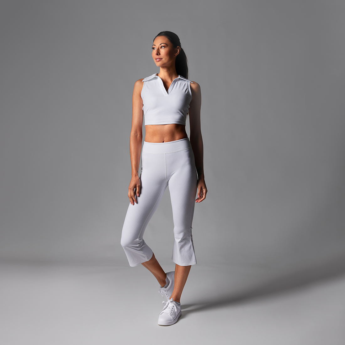 Tavi Bottoms Activewear High Waisted Crop Flare Tight