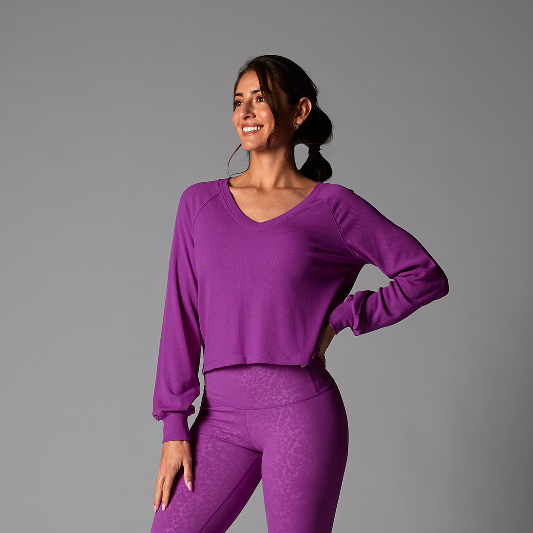 Tavi Tops Activewear Rib Long Sleeve