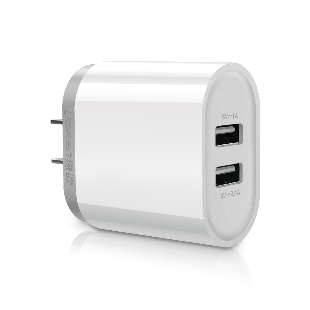 Ugreen รุ่น CD104 charger 2x USB 3.4 A white