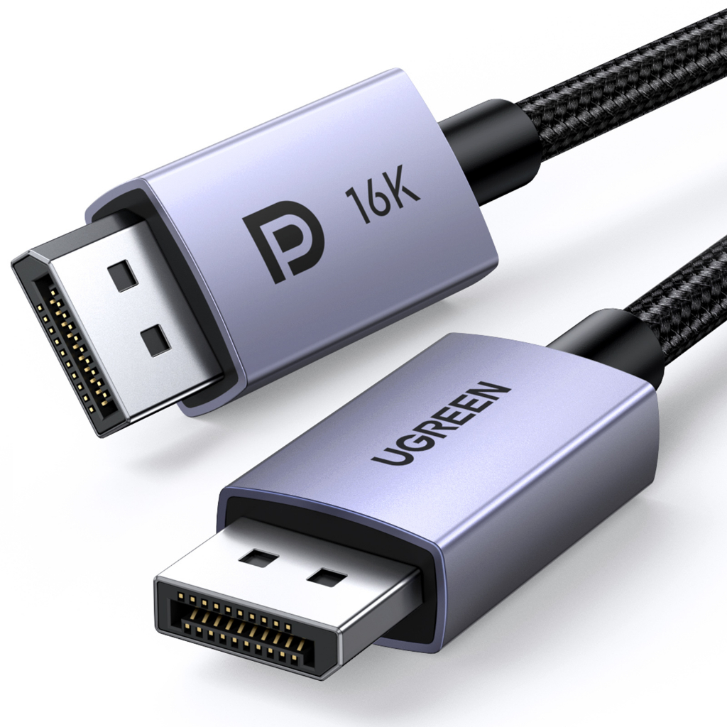 UGREEN สาย Display Port รองรับ 16K30Hz 10K60Hz DP2.1 ถ่ายโอนข้อมูล 80Gbps รุ่น DP118(2 เมตร)