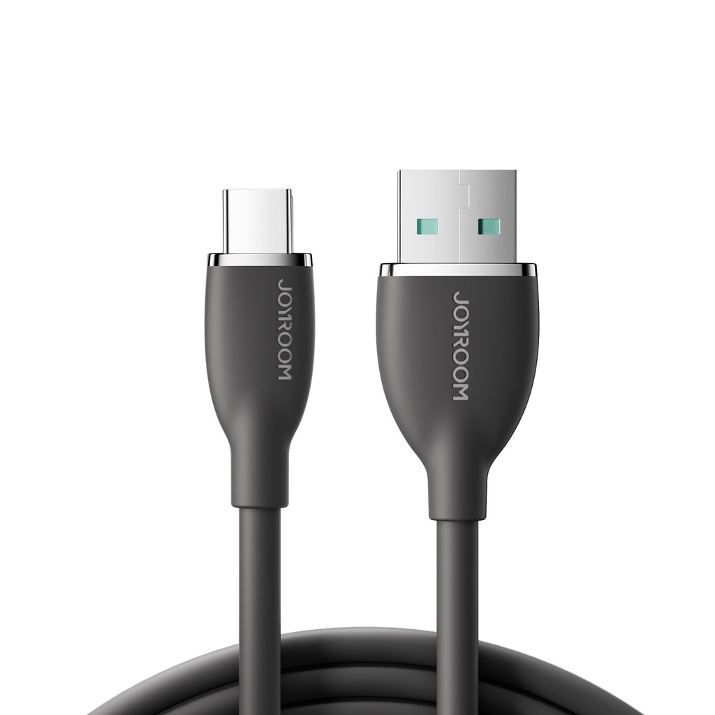 Joyroom รุ่น SA29-AC3 Colorful Series 3A Liquid Silicone Fast Charging Cable (USB-A to Type-C) 1.2m(Pink)