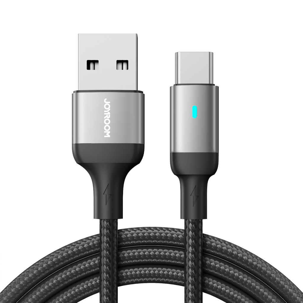 Joyroom รุ่น S-UC027A10 สายชาร์จเร็ว A tot C 20W Charger Cable สายถัก ยาว 1.2 - 3 เมตร(ขาว 1.2 m)