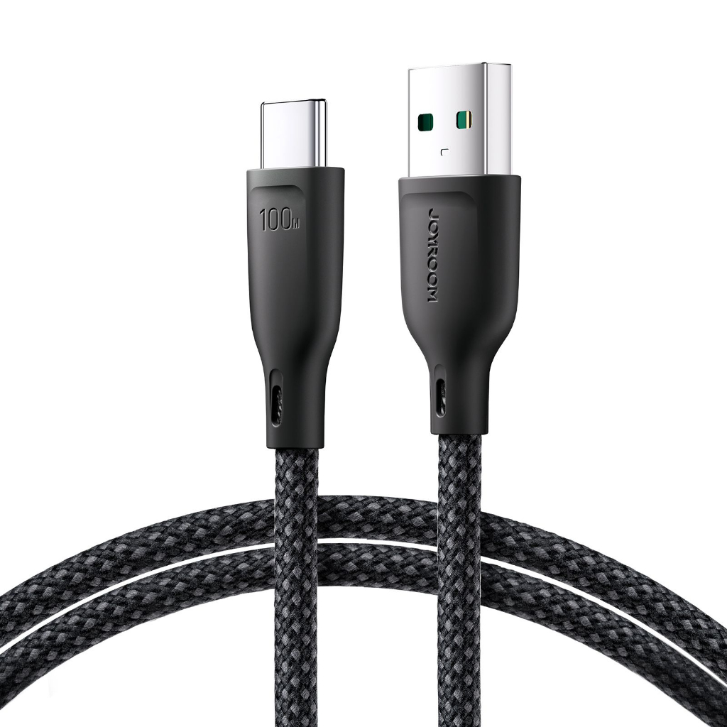 Joyroom รุ่น SA34-AC6 Multi-Color Series 100W Fast Charging Data Cable (USB-A to Type-C) 1m(Pink)