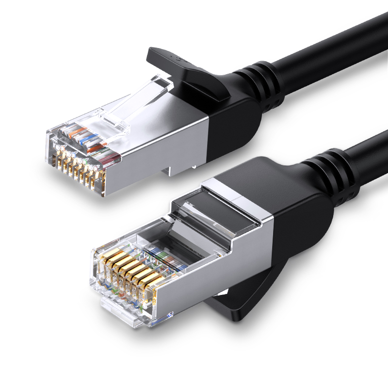 UGREEN สายเคเบิลเครือข่ายสำเร็จรูป Cat 6 U/UTP LAN Cable 1-3m (Black)  รองรับความเร็วเครือข่าย 10/100/1000 Mbps รุ่น NW101