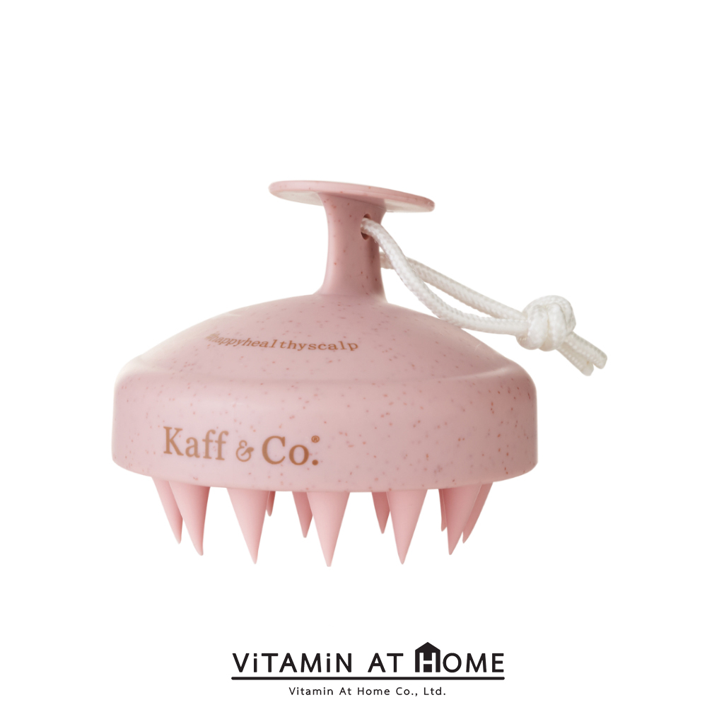 Kaff&Co. แปรงนวดหนังศีรษะ (สีชมพู)