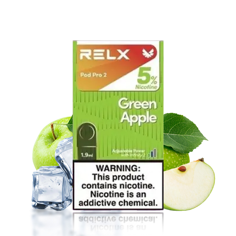 Relx Infinity Pro 2 Single Pod (Green Apple | แอปเปิ้ลเขียว 5%)