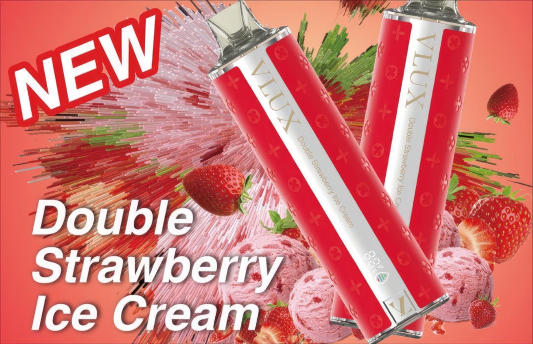 Vlux 12000 Puffs (Double Strawberry Ice Cream | ไอศกรีมดับเบิ้ลสตรอว์เบอร์รี่)