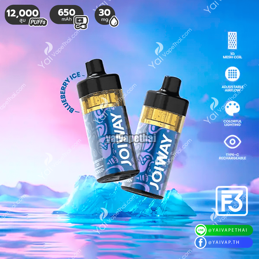 Joiway F3 12000 Puffs(Blueberry Ice)