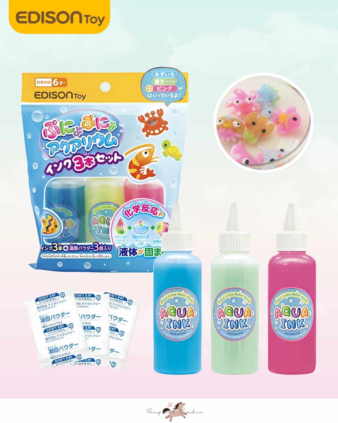 Edison Pink fluorescent blue