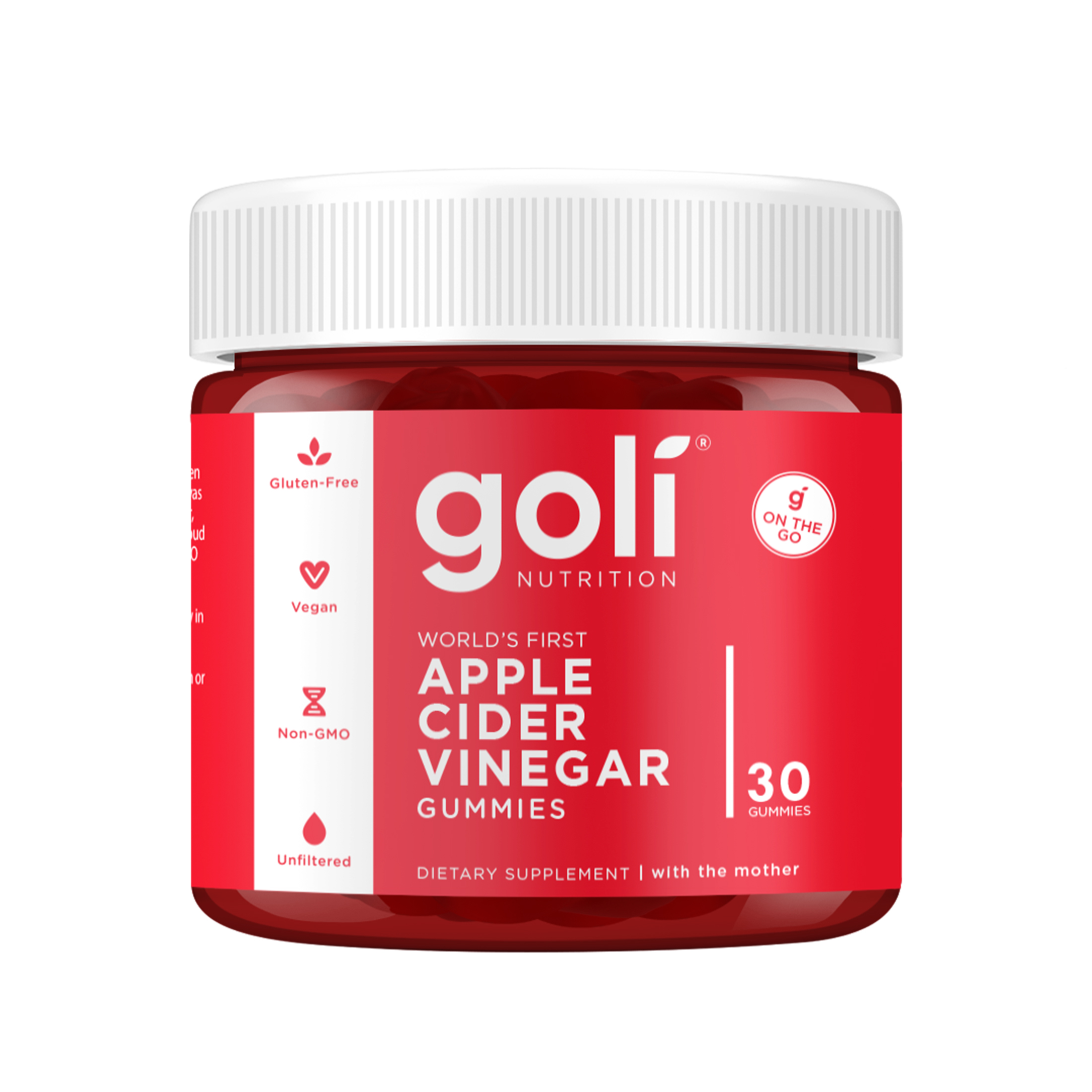 Goli Apple Cider Vinegar Gummies  30 เม็ด (ขวดเล็ก)