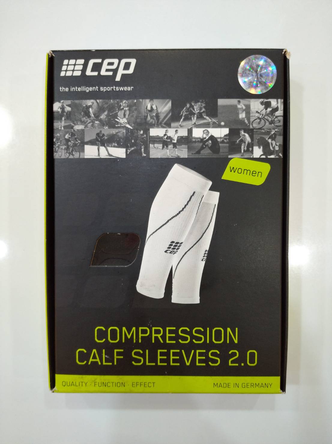 CEP pro+calf sleeves 2.0,black,women size 2