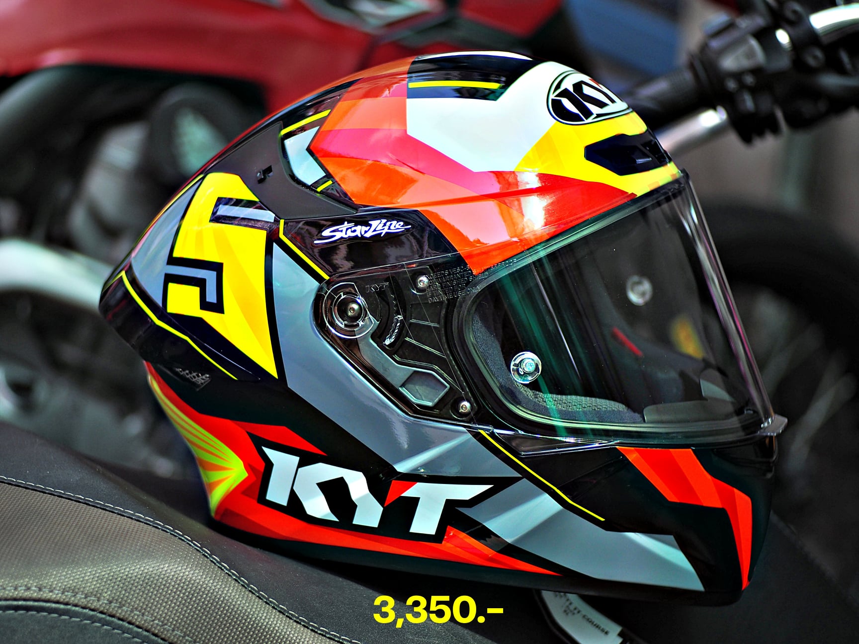 หมวกกันน็อคเต็มใบ KYT TT COURSE JAUME MASIA REPLICA #1