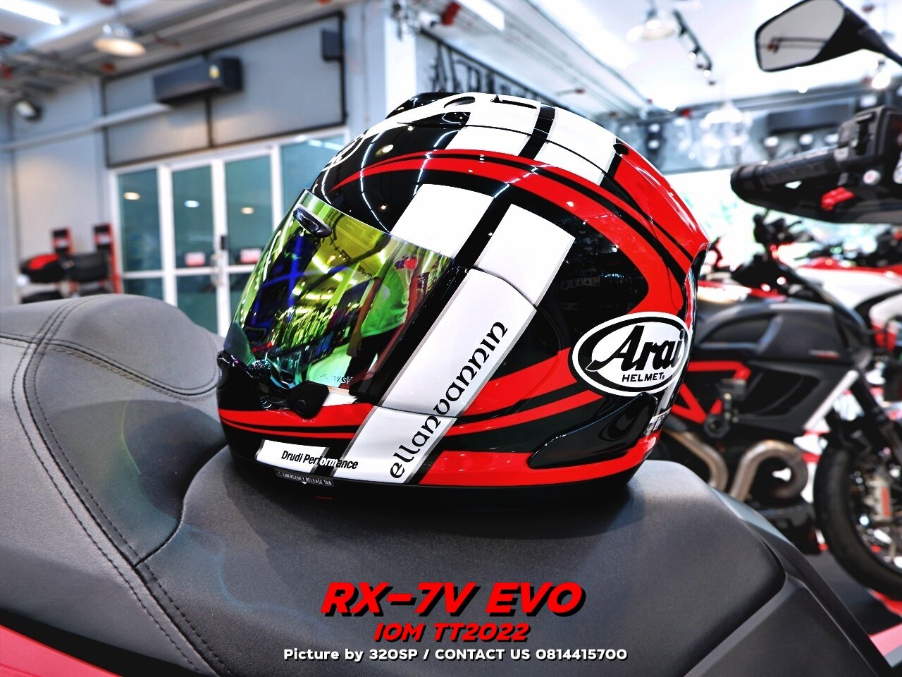 หมวกกันน็อคเต็มใบ ARAI RX-7 EVO #1 IOM TT2022