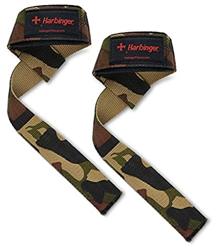 Harbinger l Padded Cotton Lifting Straps - Camo