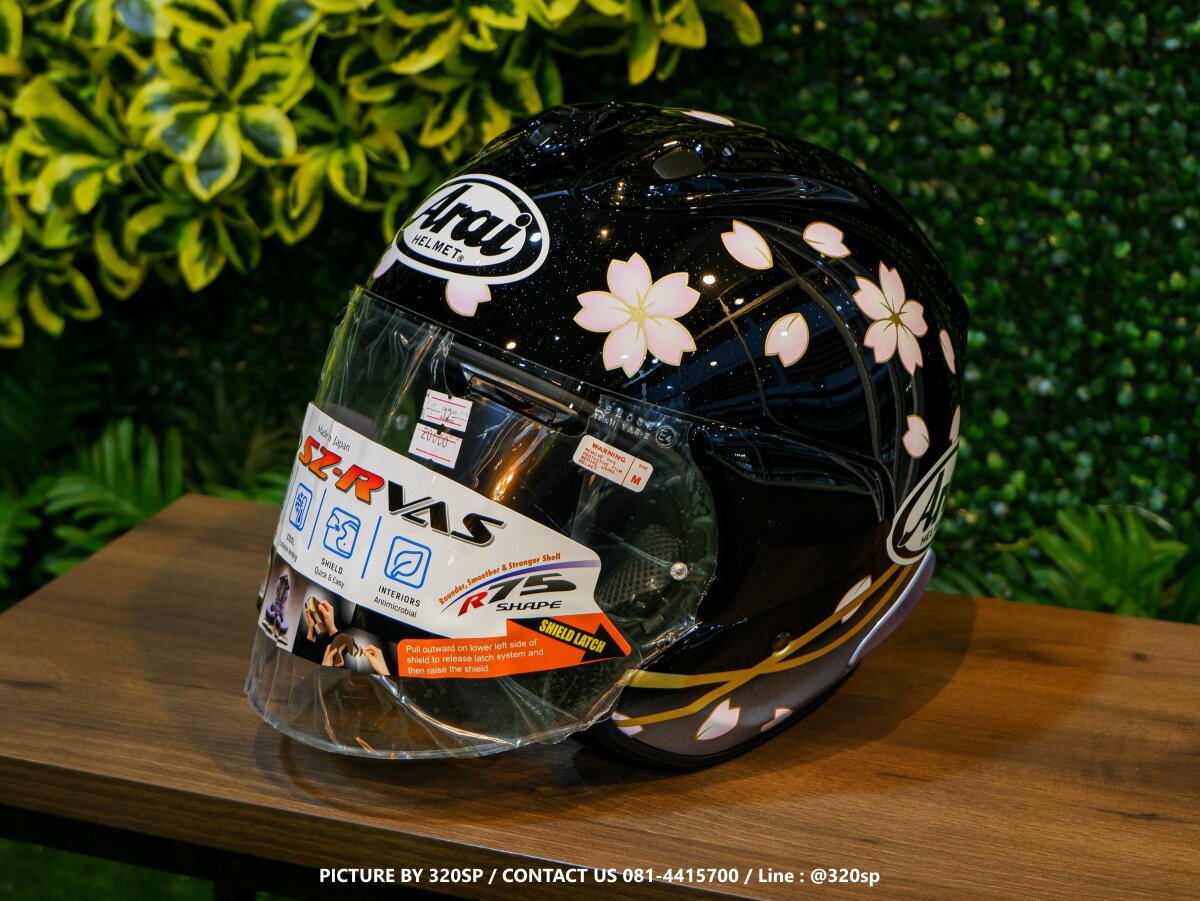 หมวกกันน็อคครึ่งใบ ARAI SZ-R VAS #12 SAKURA BLACK