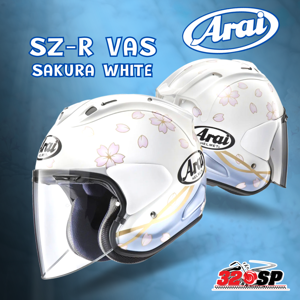 หมวกกันน็อคครึ่งใบ ARAI SZ-R VAS #13 SAKURA WHITE