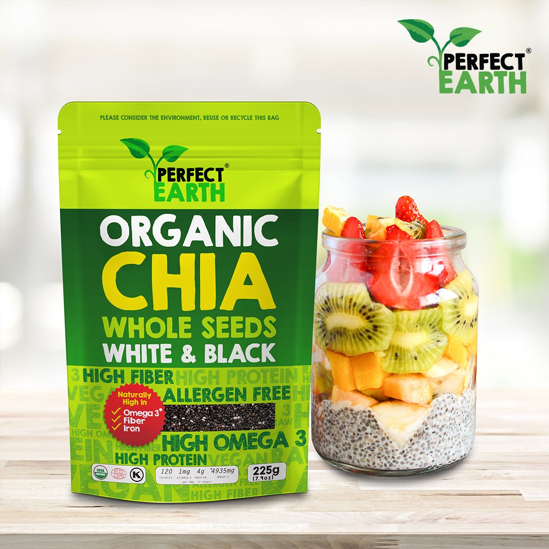 Perfect Earth Organic Chia Seeds เมล็ดเจียออร์แกนิค