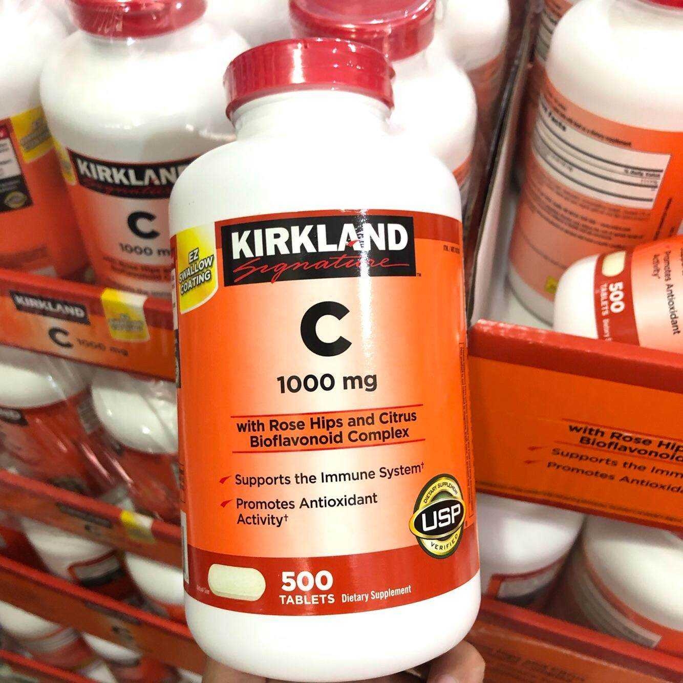 Kirkland Signature Vitamin-C 1000mg. 500 Tablets