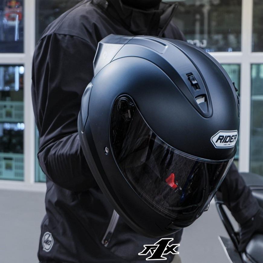 หมวก RIDER FULL FACE R1X MATTE BLACK (MATT) #2