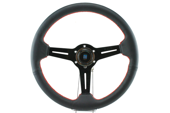 พวงมาลัย Nardi ก้านตรง (สีดำ)